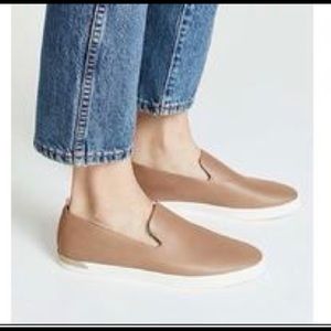 New Vince Vero Leather Sneakers in Tan